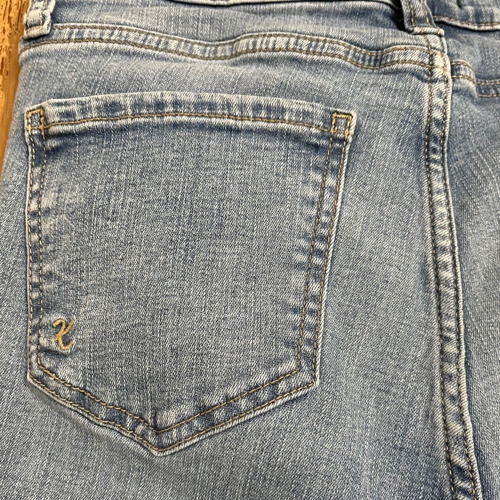 Kut from the KLOTH High Rise Connie Fab Ab Ankle Skinny Raw Hem Blue Jeans Sz-4 - Picture 5 of 9